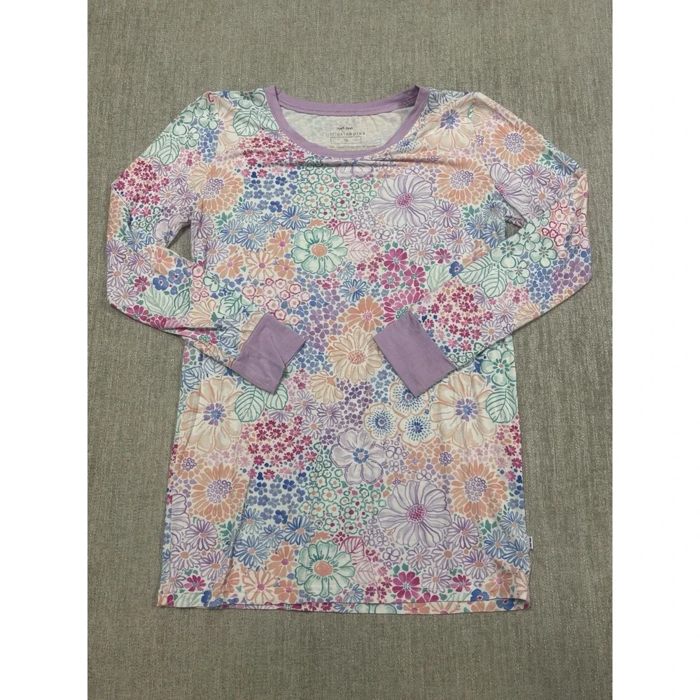 Little Sleepies Doodle Blooms Floral 2 Piece Long Sleeve Top & Pants Size 16